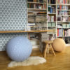 sitting_ball_interior_with_wallpaper